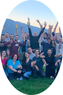 Séminaire à Aix les bains ou proche du Lac du Bourget, groupe content