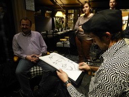 caricaturiste aix les bains